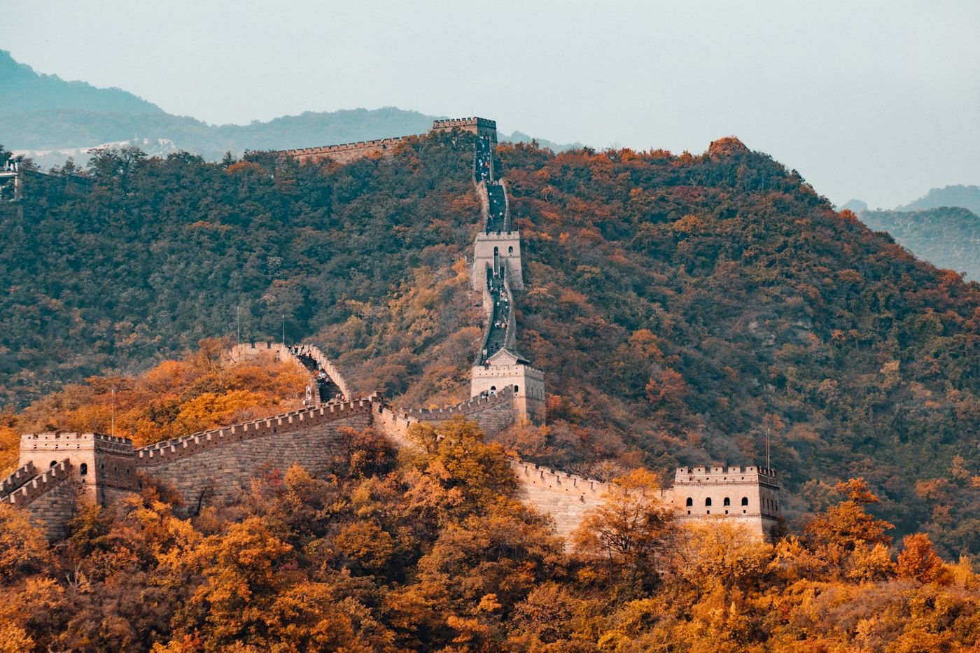 Great Wall in autumn